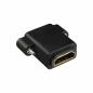 Preview: InLine® HDMI Adapter zum Einbau mit Gewinde HDMI A Buchse Buchse vergoldete Kontakte
