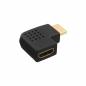 Preview: InLine® HDMI Adapter Stecker Buchse seitlich links gewinkelt vergoldete Kontakte 4K2K kompatibel