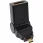 Preview: InLine® HDMI Adapter HDMI A Buchse auf Micro HDMI D Stecker flexibel 4K2K kompatibel vergoldete Kontakte Preview: InLine® HDMI Adapter HDMI A Buchse auf Micro HDMI D Stecker flexibel 4K2K kompatibel vergoldete Kontakte