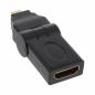 Preview: Micro HDMI auf HDMI Adapter 4K – Micro HDMI D Stecker auf HDMI A Buchse, 180° schwenkbar