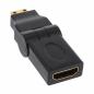 Preview: InLine® HDMI Adapter HDMI A Buchse auf Mini HDMI C Stecker flexibel 4K2K kompatibel vergoldete Kontakte