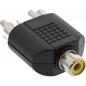 Preview: InLine® Audio Adapter Cinch Buchse an 2x Cinch Stecker
