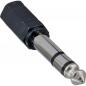 Preview: InLine® Audio Adapter 6,3mm Klinke Stecker an 3,5mm Klinke Buchse Stereo