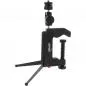 Preview: InLine® Tisch Stativ 190mm mit Schraubzwinge schwarz mit Kugelkopf