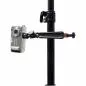Preview: InLine® Tisch Stativ 190mm mit Schraubzwinge schwarz mit Kugelkopf