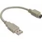 Preview: InLine® USB Adapter Kabel USB Stecker A auf PS/2 Buchse 0,2m