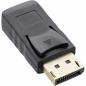 Preview: InLine® DisplayPort Adapter DisplayPort Stecker auf mini DisplayPort Buchse 4K/60Hz schwarz gold