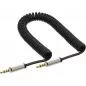 Preview: InLine® Slim Audio Spiralkabel Klinke 3,5mm ST ST 4 polig Stereo