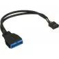 Mobile Preview: InLine® USB 2.0 zu 3.0 Adapterkabel intern USB 2.0 Mainboard auf USB 3.0 intern 0,3m