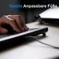 Preview: Perixx PERIBOARD-426 DE kabelgebunden USB Mini Tastatur mit flachen Tasten schwarz