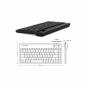 Preview: Perixx PERIBOARD 706 PLUS US Mini Tastatur Trackball schnurlos schwarz