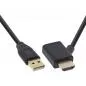 Preview: InLine® HDMI Adapter Stecker Buchse mit USB Power Einspeisung 0,5m Preview: InLine® HDMI Adapter Stecker Buchse mit USB Power Einspeisung 0,5m