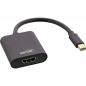 Preview: InLine® Mini DisplayPort HDMI Konverter mit Audio 4K 60Hz schwarz 0,15m