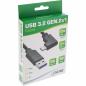 Preview: InLine® USB 3.2 Gen.2 Kabel, USB-C Stecker/Stecker gewinkelt, schwarz