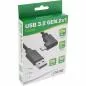 Mobile Preview: InLine® USB 3.2 Gen.2 Kabel USB Typ-C Stecker/Stecker gewinkelt schwarz