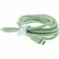 Preview: USB-C Schnellladekabel 100W grün, Silikon, PD