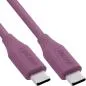 Preview: USB-C Schnellladekabel 100W violett, Silikon, PD