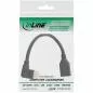 Preview: InLine® DisplayPort 1.4 Adapterkabel ST/BU 8K4K links gewinkelt schwarz/gold 0,15m Preview: InLine® DisplayPort 1.4 Adapterkabel ST/BU 8K4K links gewinkelt schwarz/gold 0,15m