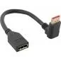 Preview: InLine® DisplayPort 1.4 Adapterkabel ST/BU 8K4K nach oben gewinkelt schwarz/gold 0,15m Preview: InLine® DisplayPort 1.4 Adapterkabel ST/BU 8K4K nach oben gewinkelt schwarz/gold 0,15m
