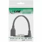 Preview: InLine® DisplayPort 1.4 Adapterkabel ST/BU 8K4K nach unten gewinkelt schwarz/gold 0,15m Preview: InLine® DisplayPort 1.4 Adapterkabel ST/BU 8K4K nach unten gewinkelt schwarz/gold 0,15m