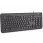 Preview: InLine® Design Keyboard Tastatur USB-Kabel flache Tasten DE Layout schwarz