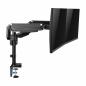 Preview: InLine® Tischhalterung mit Lifter beweglich für zwei Monitore bis 82cm (32") max. 9kg