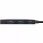 Preview: InLine® USB 3.2 Gen 1 OTG HUB USB Typ C zu 7 Port Typ A Aluminiumgehäuse schwarz ohne Netzteil