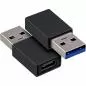 Preview: InLine® USB 3.2 Gen 1 OTG HUB USB Typ C zu 7 Port Typ A Aluminiumgehäuse schwarz ohne Netzteil