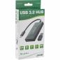 Preview: InLine® USB 3.2 Gen 1 OTG HUB USB Typ C zu 7 Port Typ A Aluminiumgehäuse schwarz ohne Netzteil