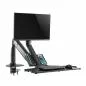 Preview: Workstation Tischhalterung mit Gasfederlifter & USB 3.0 – für Monitor bis 32", Tastatur & Maus, schwarz Preview: Workstation Tischhalterung mit Gasfederlifter & USB 3.0 – für Monitor bis 32", Tastatur & Maus, schwarz
