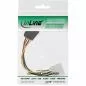 Mobile Preview: InLine® SATA Stromadapterkabel 1x 13,34cm (5,25") Buchse an 15pol SATA Stecker 0,15m