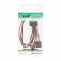 Preview: InLine® SATA Strom-Y-Kabel SATA Buchse an 2x 13,34cm (5,25") Stecker 0,3m