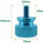 Preview: InLine® Rändelschrauben für Gehäuse Alu blau 10er Pack Preview: InLine® Rändelschrauben für Gehäuse Alu blau 10er Pack