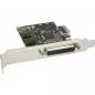 Preview: InLine® Schnittstellenkarte 1x 25pol parallel + 2x 9pol seriell PCIe (PCI-Express)