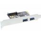Preview: InLine® Schnittstellenkarte 2x USB 3.0 PCIe mit SATA Strom