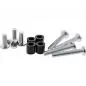 Preview: InLine® 8er Schraubenset 4x M8x20mm 4x M8x50mm und 4x 15mm Abstandhalter für Wandhalterung