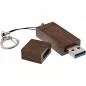 Preview: InLine® woodstick USB 3.0 Speicherstick Walnuss Holz 128GB