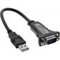 Preview: InLine® USB 2.0 zu Seriell Adapterkabel USB A an 9pol Sub D Stecker, 0,25m