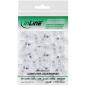 Preview: RJ11 Modularstecker 6P4C – Zum Crimpen auf Flachkabel, 100er Pack