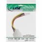 Preview: InLine® Stromadapter 13,34cm (5,25") Buchse zu 8,89cm (3,5") Stecker 6cm