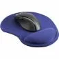 Preview: InLine® Maus-Pad blau mit Gel Handballenauflage 230x205x20mm