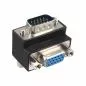 Preview: InLine® VGA Adapter 90° Winkel 15pol Stecker / Buchse