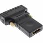 Preview: InLine® HDMI-DVI Adapter HDMI Buchse auf DVI Stecker flexibler Winkel vergoldete Kontakte 4K2K kompatibel