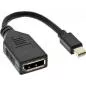 Preview: InLine® Kabel Mini DisplayPort Stecker zu DisplayPort Buchse 4K2K schwarz 0,15m Preview: InLine® Kabel Mini DisplayPort Stecker zu DisplayPort Buchse 4K2K schwarz 0,15m