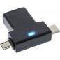 Preview: InLine® USB 3.1/2.0 OTG T-Adapter Typ C Stecker oder Micro-USB an A Buchse