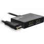 Preview: InLine® HDMI Splitter/Verteiler 2-fach 4K/60Hz mit integriertem Kabel 0,5m
