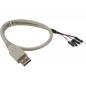 Preview: InLine® USB 2.0 Adapterkabel Stecker A auf Pfostenanschluss 0,4m