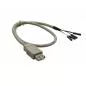 Mobile Preview: InLine® USB 2.0 Adapterkabel Buchse A auf Pfostenanschluss 0,4m,bulk