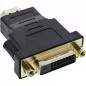Preview: HDMI-DVI Adapter – HDMI Stecker auf DVI Buchse, 4K kompatibel, vergoldete Kontakte Preview: HDMI-DVI Adapter – HDMI Stecker auf DVI Buchse, 4K kompatibel, vergoldete Kontakte