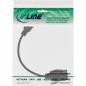 Preview: InLine® USB 3.2 Gen1 Adapterkabel USB A Stecker / Keystone Buchse 0,2m